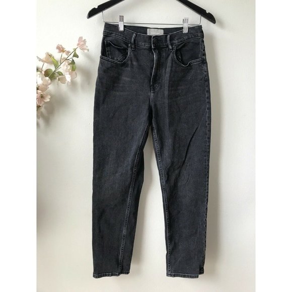 Everlane Denim - Everlane High Rise Straight Black Jeans
